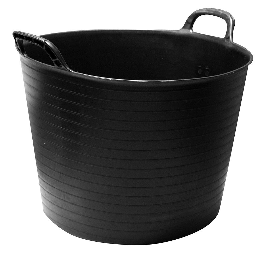 Kingfisher TUBB42 Black 42L Tub, Transparent, 45 x 39 x 48 cm
