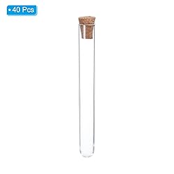PATIKIL 7ml Plastic Test Tubes with Cork