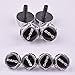 4 Pcs Separate Chrome LICENSE PLATE FRAME Bolt Screws For Mercedes AMG