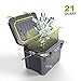 REYLEO Cooler, 21-Quart/20L Rotomolded Cooler, 30-Can Capacity, 3-Day Ice Retention, Heavy Duty Ice Chest (Built-in Bottle Opener, Cup Holder,incl.) for Camping, Fishing, and Other Activities – A21thumb 2