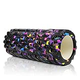 PROCIRCLE Foam Roller for Travel - Galaxy - High Density Massage Roller, Pilates Roller & Exercise Roller - Deep Tissue Massage Tool for Physical Therapy - Includes Carry Bag & Workout Guide