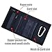 Rough Enough Travel Black Small Canvas Boys Kids Wallet for Boys with Zipper Coin Purse with ID window Women Credit Card Front Holder Front Pocket Wallet Cases Organizer for Sport School