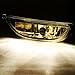 Auto Dynasty Compatible with Corolla Pair of Bumper Driving Fog Lights (Amber Lens)