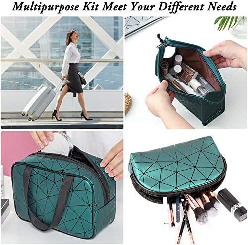 Makeup Bag, Jornarshar 3 Pcs Portable Travel Makeup Bag Waterproof Cosmetic Organizer Toiletry Carry Pouch Portable Makeup Bag Set for Travel, Bathroom and Organizing 7 Makeup Bag, Jornarshar 3 Pcs Portable Travel Makeup Bag Waterproof Cosmetic Organizer Toiletry Carry Pouch Portable Makeup Bag Set for Travel, Bathroom and Organizing