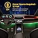 Geeon LED Strip Lights Waterproof 12V Green (515-525nm) for Auto Car Truck Motorcycle Boat Interior Lighting UL Listed 30CM/12'' 3528 SMD Pack of 4