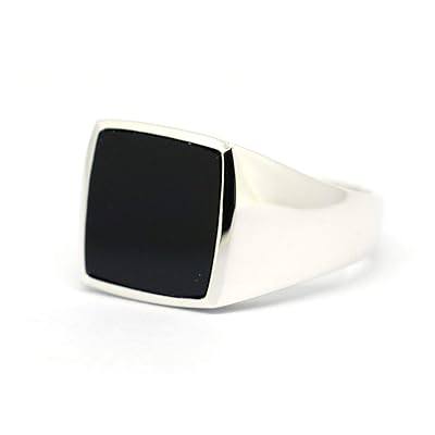 Buy Lifufinejewels Mens 925 Sterling Silver Black Onyx Signet Ring Online In Kuwait B07hn352rc