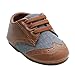 Baby Boys Girls Breathable Comfortable Sneakers Rubber Sole Non-Slip Outdoor First Walkers Shoes 6-24 Months(Brown,6-12months)