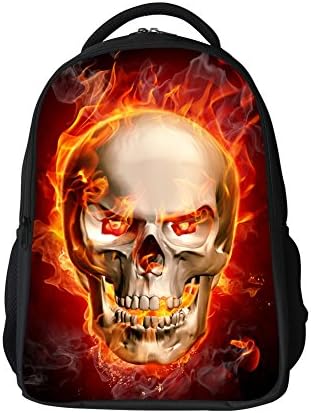 Skeleton Printing School Backpack for Students Boys (skeleton)