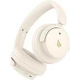 Edifier H9 Hybrid Active Noise Cancelling Headphones Bluetooth 5.4, Over Ear Headphones Wireless with 75H Playtime, Hi-Res Audio, Spatial Audio, Multipoint Connection, Clear Calls, Foldable - White