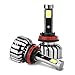Mwill LED Headlight Bulbs Conversion Kit-H11(H8,H9) Cob 80w 8000lm 6000K Cool White,50,000 HOURS，3 Yr Warranty.