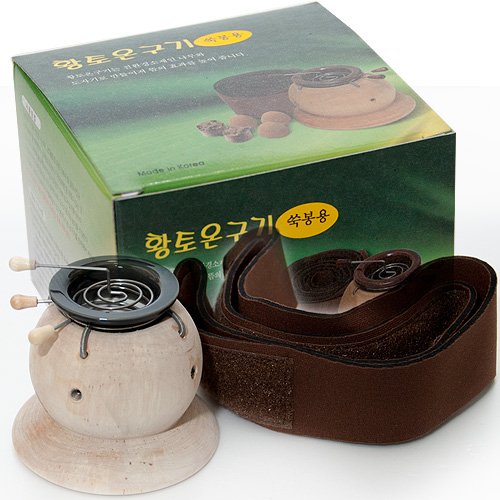 Hwang-To Wood&Clay Hands-Free Moxibustion Device for Charcoal Moxa Cone