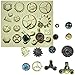 Anyana mini Steam Punk Silicone Cake decorating Mold Cogs Gear Screw Fondant chocolate mould Cupcake Cooking Tool icing baking vintage