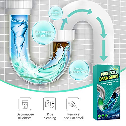 PureEco Drain Sticks Enzyme Drain Cleaner & Deodorizer, Flexible