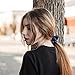 Real Silk Scrunchie for Women, Big Silk Scrunchie for Hair, Silk Hair Tie, Kitsch Scrunchies, 1 Pack (Navy)