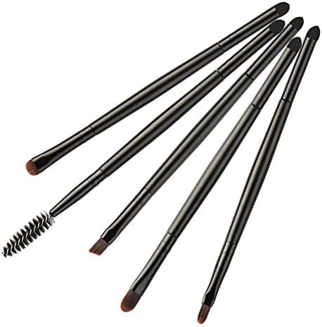 5PCS Double Ended Pro Eyeshadow Eyebrow Face Eye Shadow Eyeliner Foundation Blush LIP Makeup Brushes Cosmetic Brushes Set