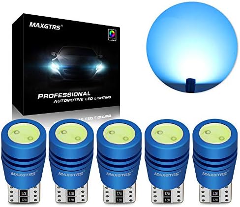 MAXGTRS 2018 New Ice Blue T10 194 168 192 175 W5W COB Chip 6000k Error Free CANBUS LED Bulb For Reading Light License Plate Light The width light Extremely Bright
