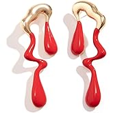 Irregular WaterDrop Earrings, Melted Liquid Irregular Stainless Steel Earrings, Embrace Minimalist Earrings, Statement Earrings for Women