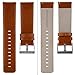 Fitbit Blaze Accessory Band ,Henoda 23mm Genuine Leather Bands Bracelet Strap for Fitbit Blaze Smart Fitness Watch (Caramel (Genuine Leather), L/G Size)