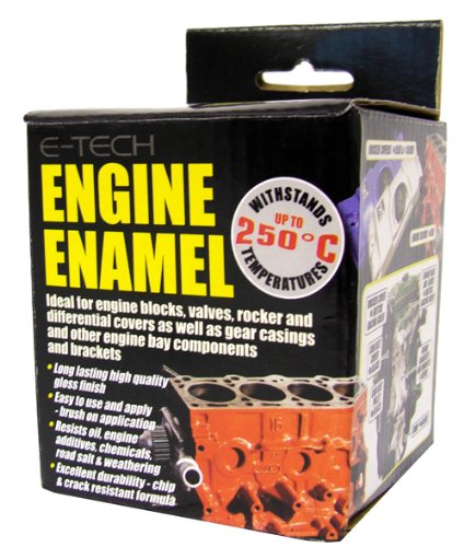 E-Tech – Schwarz – Auto/Fahrrad Motor Emaille Lack – 250 ml