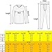 CL convallaria 2 Pack Long Johns Thermal Underwear for Men Soft Fleece Lined Base Layer Cold Weather Set Winter Bottom Top, Large, Crew Neck-Black and Black