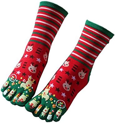 Awayyang 2 pairs of Comfort Cotton Socks for girls Cute ankel thumb Socks (Red)