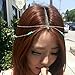 Pandahall 1 Pcs Fashion Women Bohemian Metal Head Chain Forehead Dance Headbands Hair Jewelry, Golden