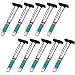 Pangda 10 Pack Tyre Gauge Tyre Tread Depth Gauge Tool, Color Coded