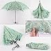Honeystore Wedding Lace Sun UV Parasol 2 Folding 3D Flower Embroidery Umbrella Green