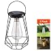 Outdoor Solar Lanterns Lamps - 2 Pack Tabletop Filament LED Edison Bulbs Hanging Solar Powered Garden Decorative Table Lights for Patio Backyard Courtyard Lawn Landscape D&eacute;cor (ST64 Filament Bulb) primary