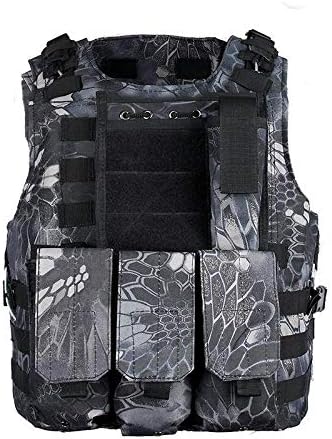 DLP Tactical Marinus Cable Releasable MOLLE Vest with Three Pouches