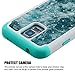 SYONER Galaxy S5 Case, [Rhinestone Bling] Defender Phone Case Cover for Samsung Galaxy S5 S V I9600 [Sea]