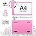 Light Pad - Tracing Light - Light Table - Tracing Pad - LED Light Pad - Tracing Board – Art Supplies - Arts and Crafts for Girls Boys Kids - Gift Set - Tracing Light Box (Light Pink)