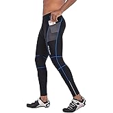baleaf Men's Cycling Pants 4D Padded Bike Tights Bicycle Biking MTB Long Leggings Pockets UPF 50+