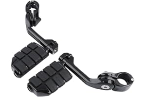 XFMT Highway Pegs 1.25" Adjustable Footpeg Footrest Compatible with Harley Davidson/Honda/Yamaha/Kawasaki/BSA/Norton/Triumph Bobber,Chopper,Cafe racer,ATV,UTV,Scooter