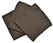 Eurow Microfiber Waffle Weave Dish Cloth (3-Pack, Brown)