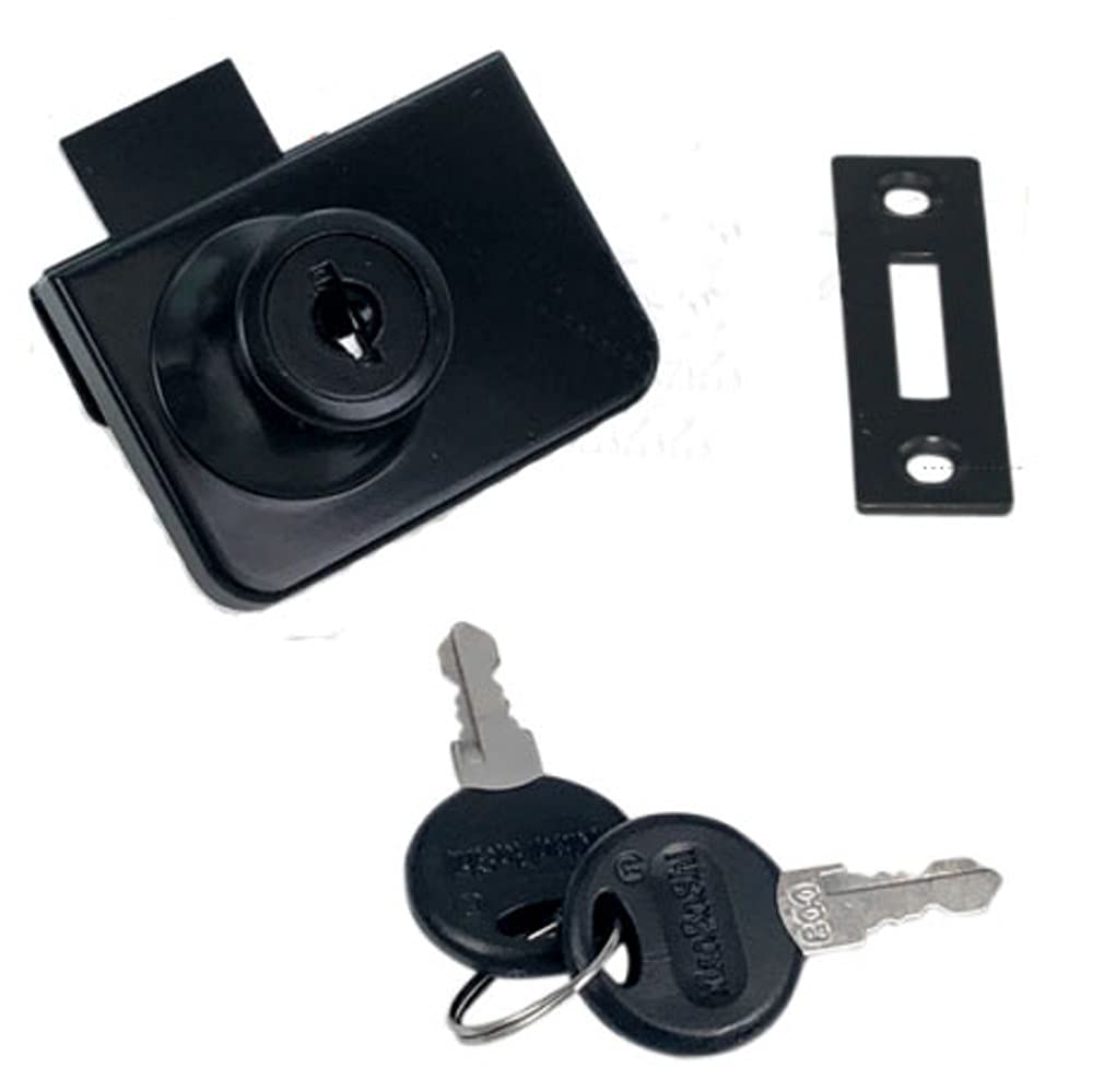 Black Glass Cabinet Lock Window Lock Display Cabinet with 2 Keys