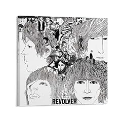 XYDQ Poster sur toile The Beatles Revolver – Art mural – Décoration de chambre de famille moderne – 50 x 50 cm - Les Beatles, Paul McCartney, John Lennon, RIngo Starr, George Harrison