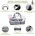 Wallaby Diaper Caddy Organizer Portable Storage Bin for Diapers, Wipes, Baby Bottles and more. Great for Home, Car, Travel or a Baby Shower Gift.