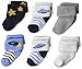 Luvable Friends Newborn Baby Terry Socks, 6 Pack