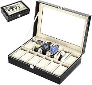 Zogin Caja de Almacenamiento de Reloj/Soporte de Exhibición ...