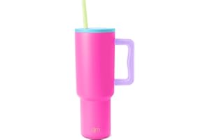 Simple Modern 40 oz Trek Tumbler with Handle and Straw | Insulated Stainless Steel Water Bottle Iced Coffee Cup Travel Mug | 