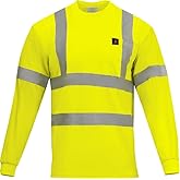 Ironwear 1204FR ANSI Class 3 Flame Retardant Polyester Long Sleeve Safety Shirt (US, Alpha, X-Large, Regular, Regular, Lime)