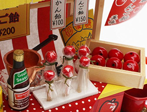 Billy Handmade dollhouse kit Fair stall kit Apple candy 8421 by Billy 55