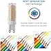 Ulight G9 led Light Bulbs 75W 100W Replacement, Halogen Bulbs Equivalent 850lm, Dimmable g9 led Bulbs AC110V 120V 130 Voltage Input, Warm White Pack of 4 (Warm White 3000K)