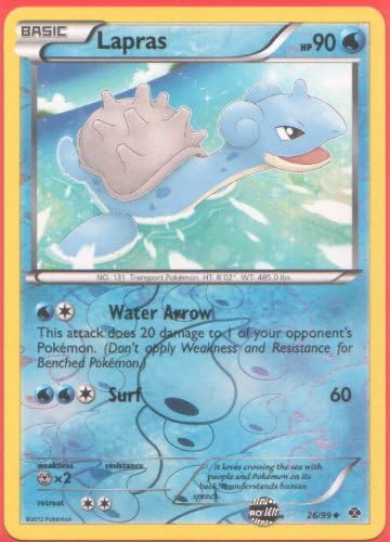 Amazon Com Pokemon Lapras 26 Bw Next Destinies Toys Games