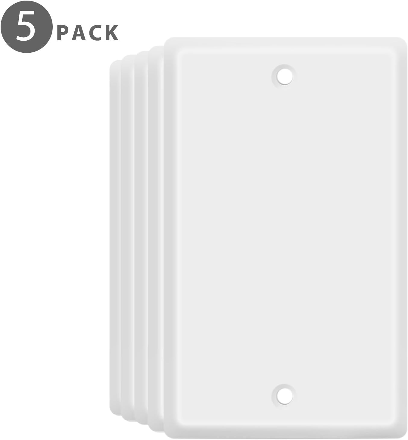 TNP Blank Wall Plate Outlet Cover Blank Faceplate Socket