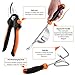 TACKLIFE Garden Tools Set-7 Piece Stainless Steel Heavy Duty kit, GGT4A, Black and Orangethumb 3