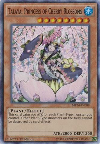 Yu-Gi-Oh! - Talaya, Princess of Cherry Blossoms (MP14-EN089) - Mega Pack 2014 - 1st Edition - Super Rare