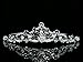 Wire Scroll Bridal Princess Crystal Wedding Tiara - Silver Plated T252