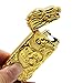 Padgene Shake Electronic Pulse Arc Cigarette Lighter, Dragon Flameless USB Rechargeable Arc Lighter, Gold